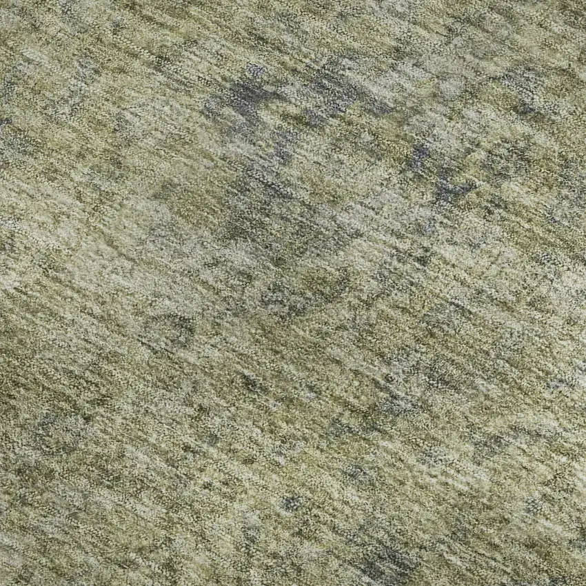 Sage And Gray Oriental Washable Area Rug With UV Protection Photo 2