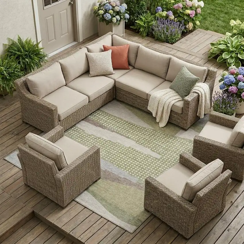 Sage And Green Abstract Washable Indoor Outdoor Area Rug Photo 1