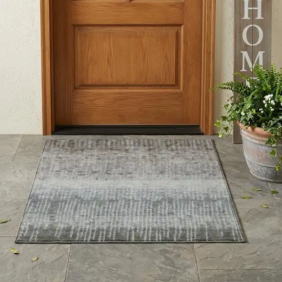 Sage And Green Abstract Washable Indoor Outdoor Area Rug Photo 1