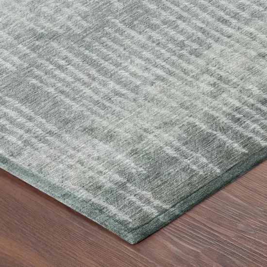 Sage And Green Abstract Washable Indoor Outdoor Area Rug Photo 3