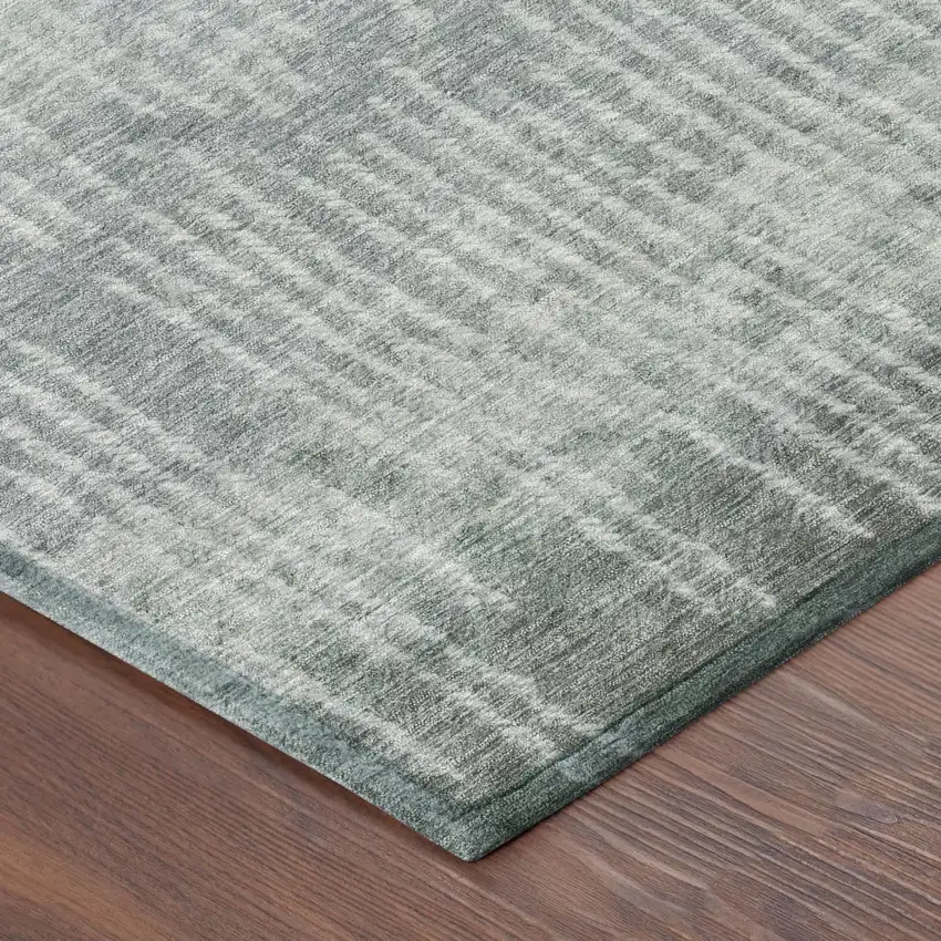 Sage And Green Abstract Washable Indoor Outdoor Area Rug Photo 3