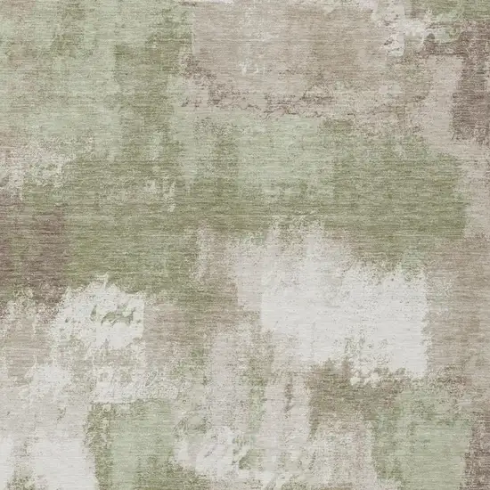 Sage And Green Abstract Washable Indoor Outdoor Area Rug Photo 1