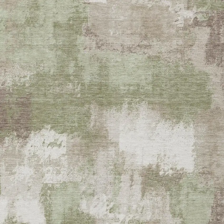 Sage And Green Abstract Washable Indoor Outdoor Area Rug Photo 3
