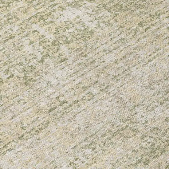 Sage And Green Abstract Washable Indoor Outdoor Area Rug Photo 5