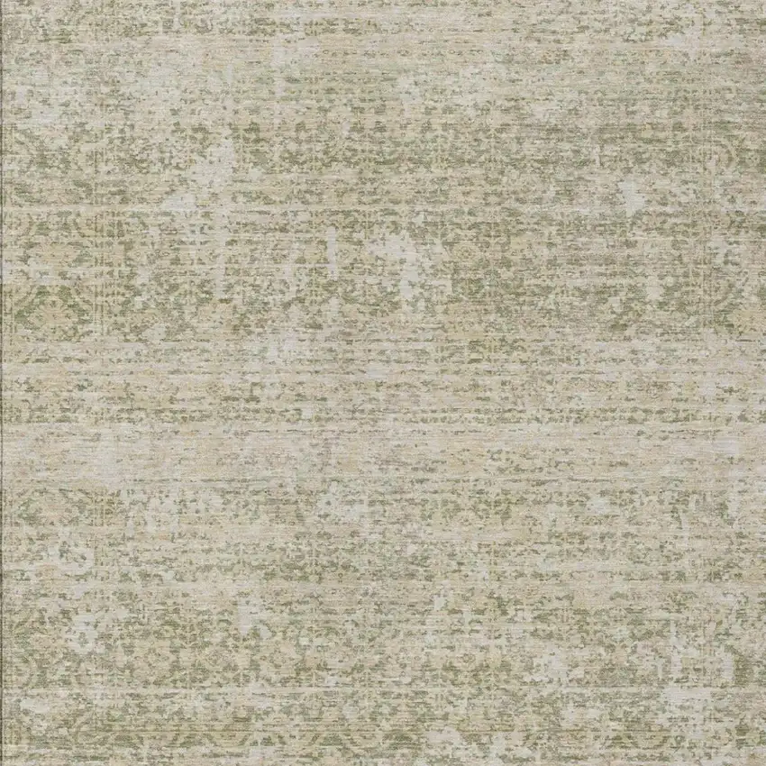 Sage And Green Abstract Washable Indoor Outdoor Area Rug Photo 2