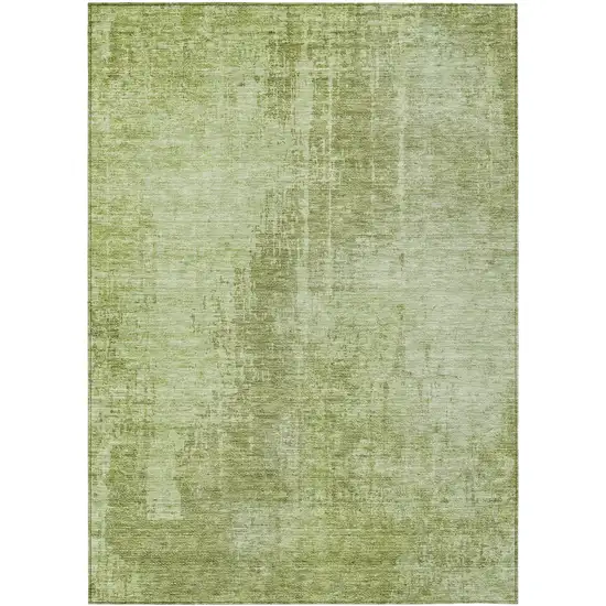 Sage And Green Abstract Washable Indoor Outdoor Area Rug Photo 2