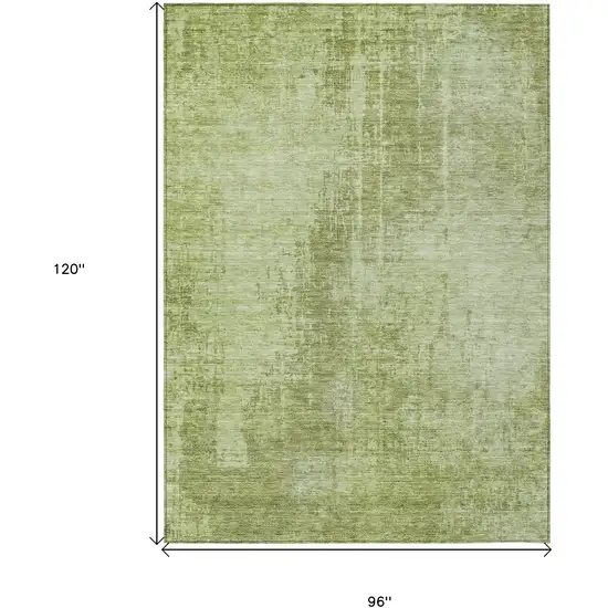Sage And Green Abstract Washable Indoor Outdoor Area Rug Photo 3