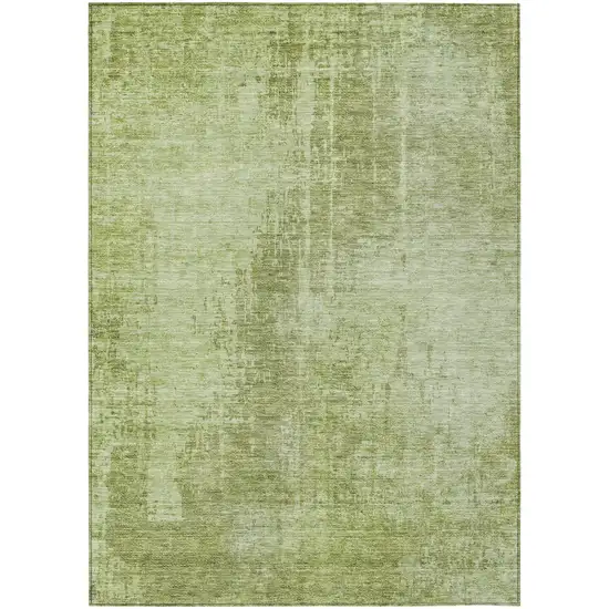 Sage And Green Abstract Washable Indoor Outdoor Area Rug Photo 2