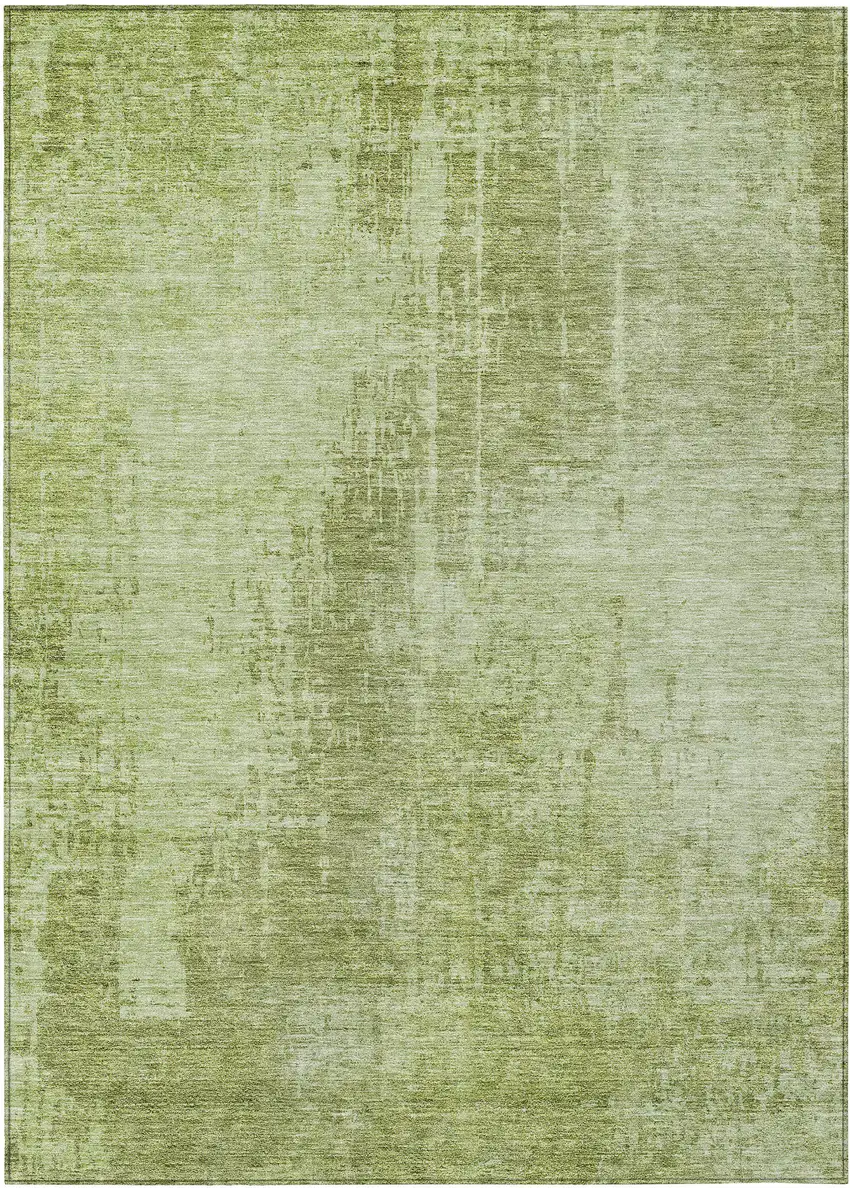 Sage And Green Abstract Washable Indoor Outdoor Area Rug Photo 2