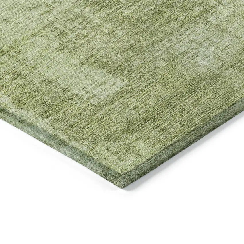 Sage And Green Abstract Washable Indoor Outdoor Area Rug Photo 5