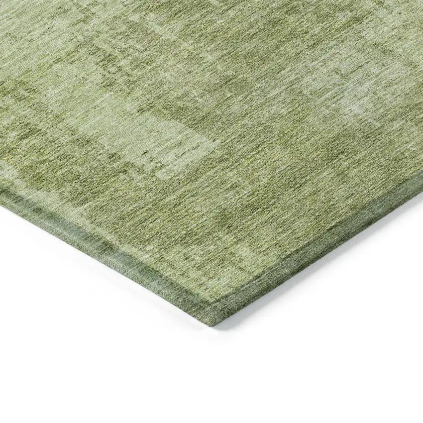 Sage And Green Abstract Washable Indoor Outdoor Area Rug Photo 5