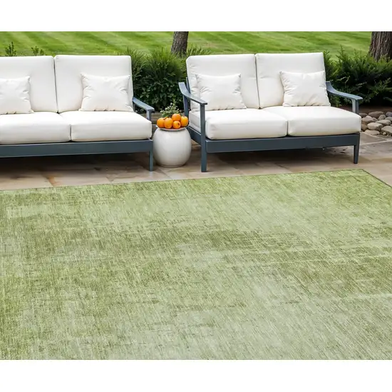 Sage And Green Abstract Washable Indoor Outdoor Area Rug Photo 1