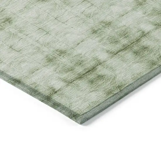 Sage And Green Geometric Washable Indoor Outdoor Area Rug Photo 4