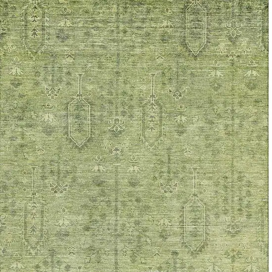 Sage And Green Southwestern Washable Area Rug With UV Protection Photo 3