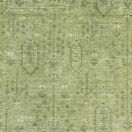 Sage And Green Southwestern Washable Area Rug With UV Protection Photo 3