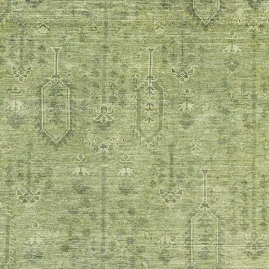 Sage And Green Southwestern Washable Area Rug With UV Protection Photo 3