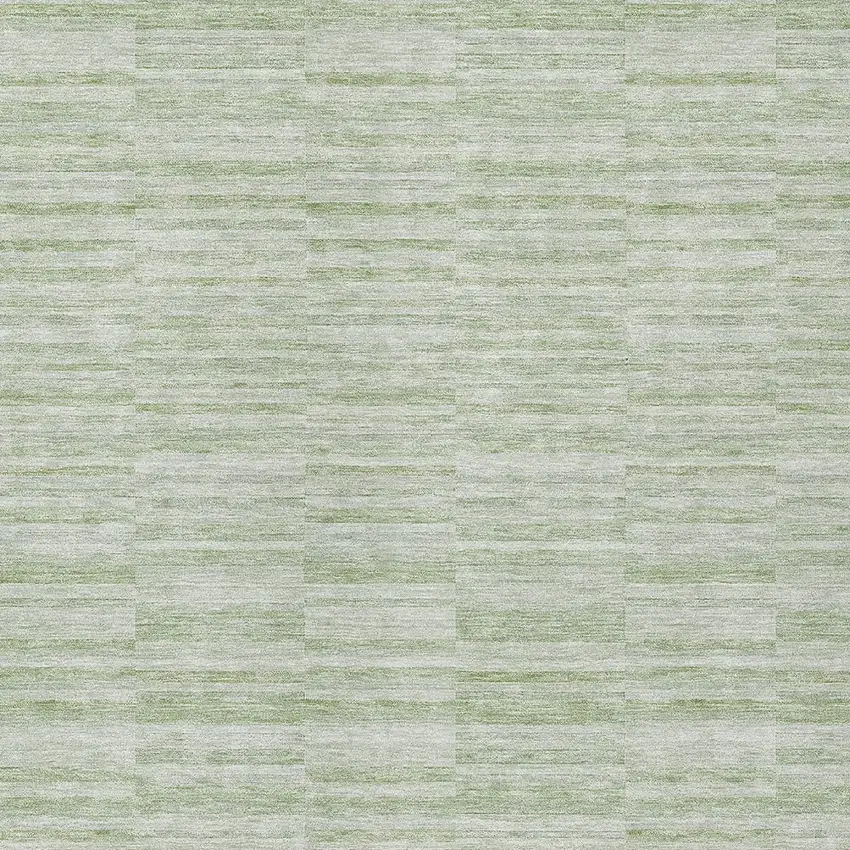 Sage And Green Striped Washable Indoor Outdoor Area Rug Photo 6