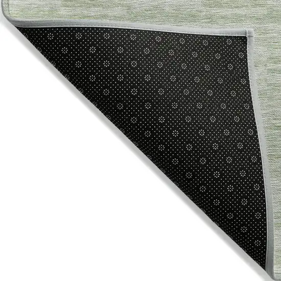 Sage And Green Striped Washable Indoor Outdoor Area Rug Photo 4