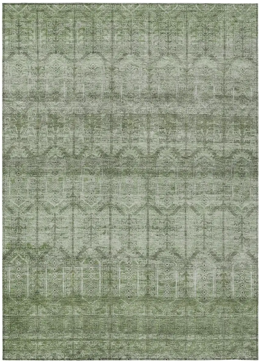 Sage And Green Tribal Washable Indoor Outdoor Area Rug Photo 2