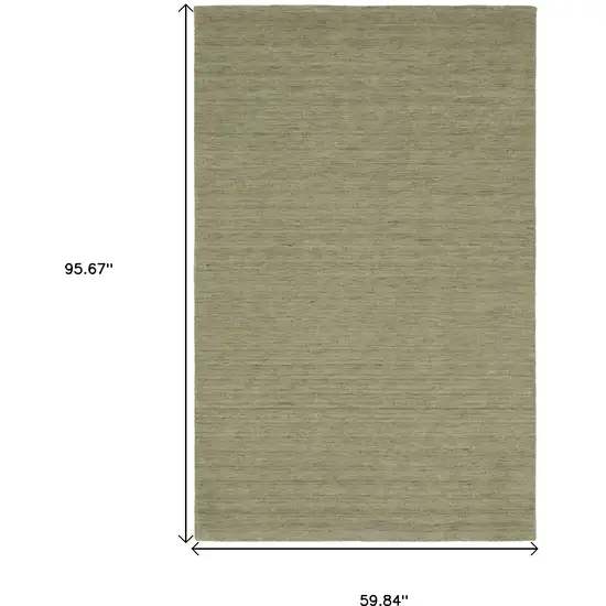 Sage And Green Wool Hand Tufted Area Rug Photo 3