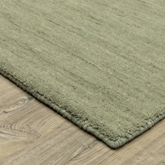 Sage And Green Wool Hand Tufted Area Rug Photo 8