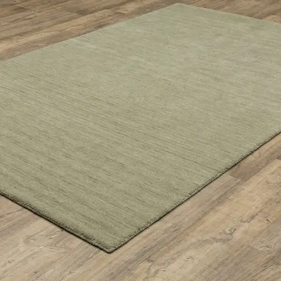 Sage And Green Wool Hand Tufted Area Rug Photo 9