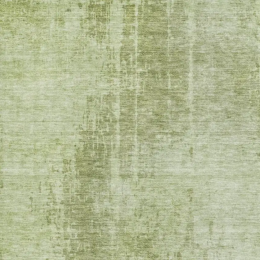 Sage And Ivory Abstract Washable Area Rug With UV Protection Photo 4
