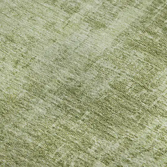 Sage And Ivory Abstract Washable Area Rug With UV Protection Photo 3