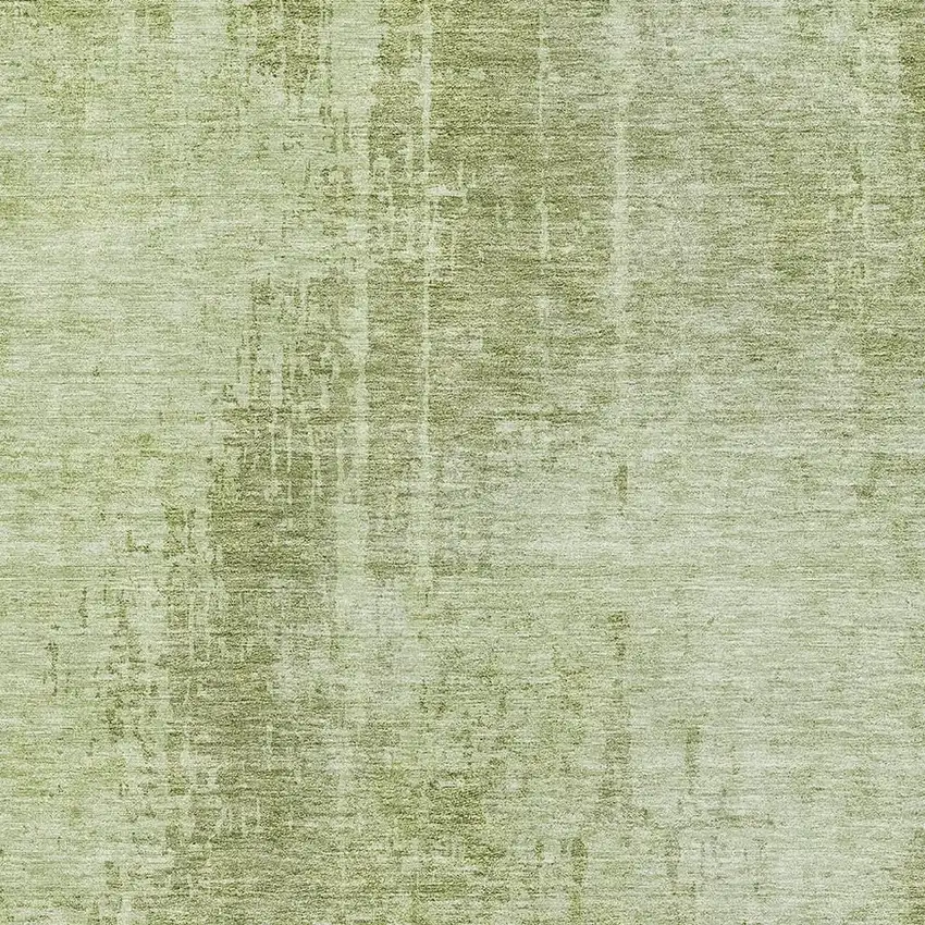 Sage And Ivory Abstract Washable Area Rug With UV Protection Photo 4