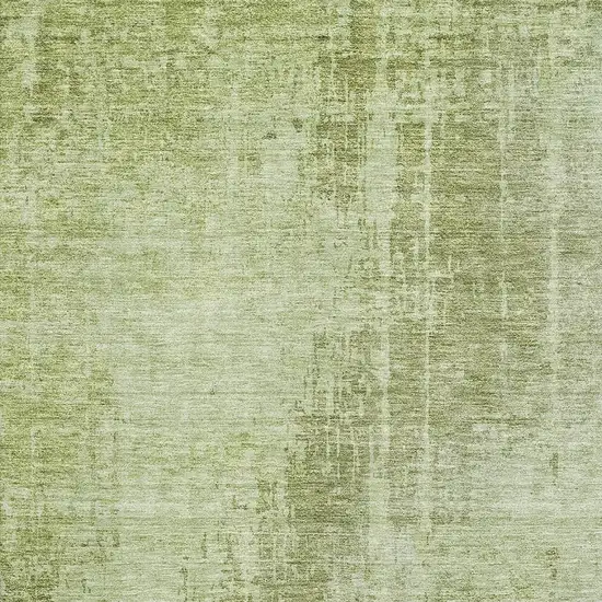 Sage And Ivory Abstract Washable Area Rug With UV Protection Photo 3