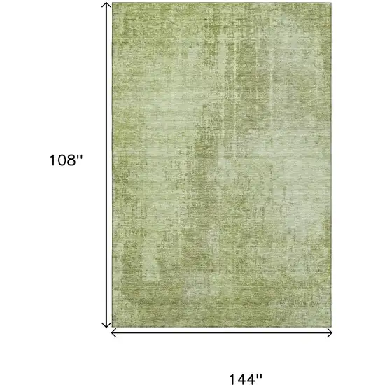 Sage And Ivory Abstract Washable Area Rug With UV Protection Photo 6