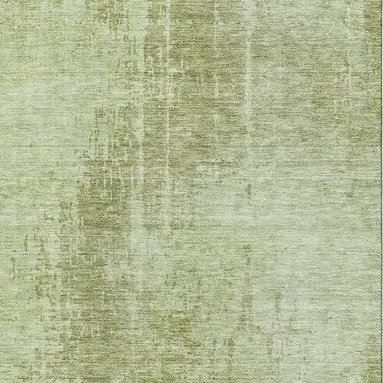 Sage And Ivory Abstract Washable Area Rug With UV Protection Photo 7