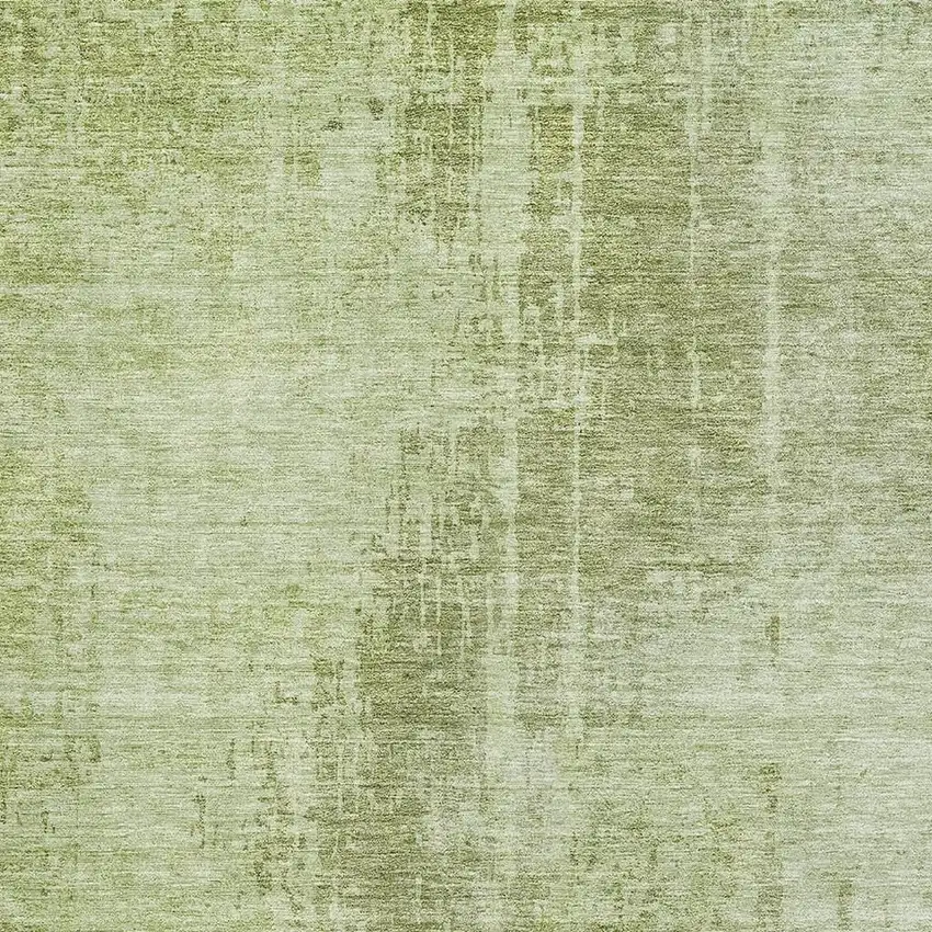 Sage And Ivory Abstract Washable Area Rug With UV Protection Photo 4