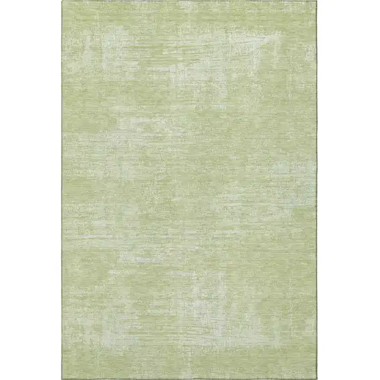Sage And Ivory Abstract Washable Area Rug With UV Protection Photo 4