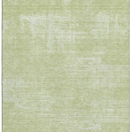 Sage And Ivory Abstract Washable Area Rug With UV Protection Photo 3