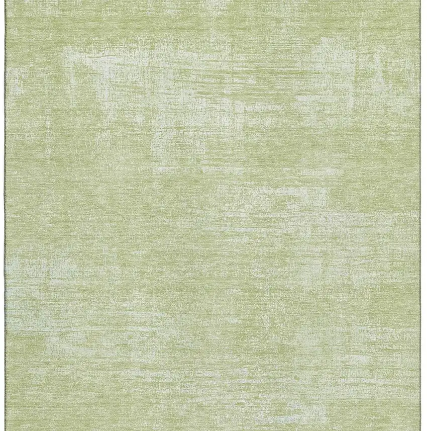 Sage And Ivory Abstract Washable Area Rug With UV Protection Photo 3