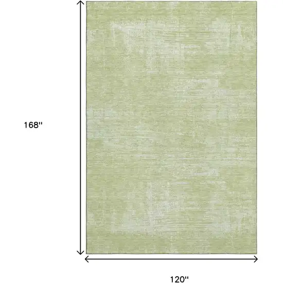 Sage And Ivory Abstract Washable Area Rug With UV Protection Photo 3