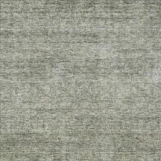 Sage And Ivory Abstract Washable Indoor Outdoor Area Rug Photo 6