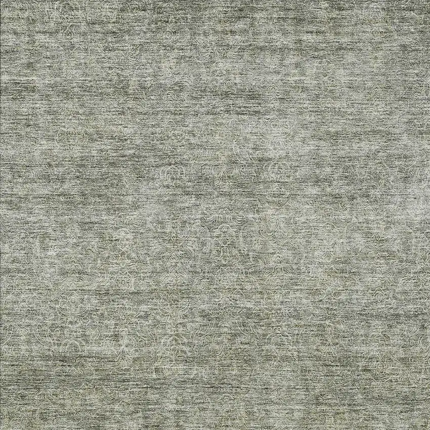Sage And Ivory Abstract Washable Indoor Outdoor Area Rug Photo 6