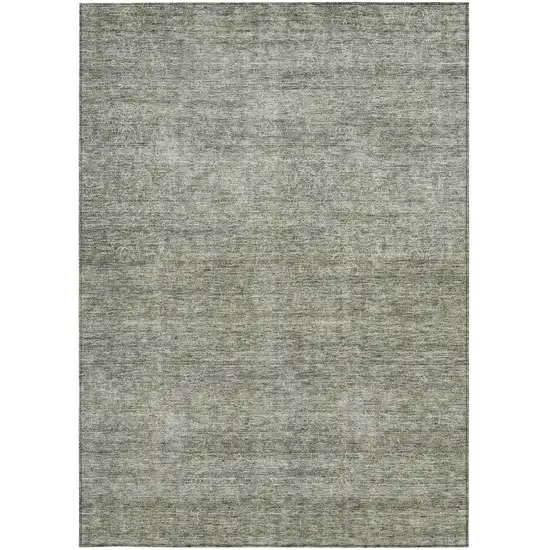 Sage And Ivory Abstract Washable Indoor Outdoor Area Rug Photo 7