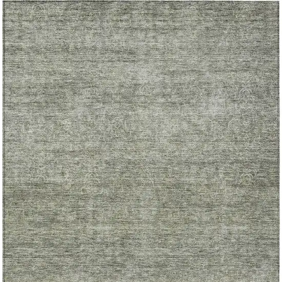 Sage And Ivory Abstract Washable Indoor Outdoor Area Rug Photo 7