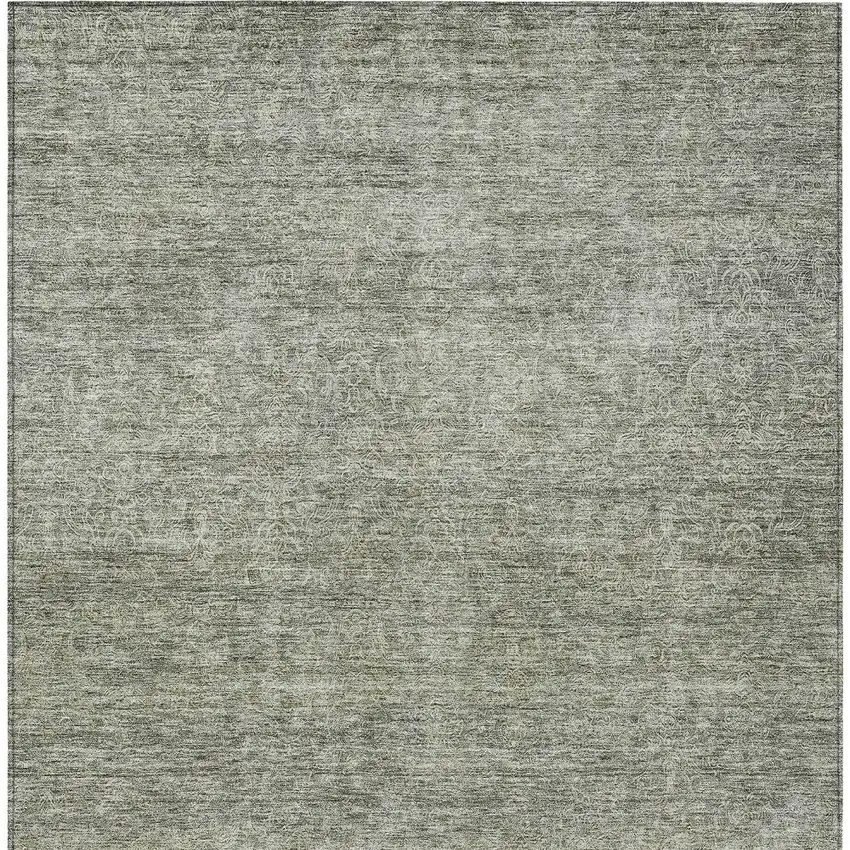Sage And Ivory Abstract Washable Indoor Outdoor Area Rug Photo 7