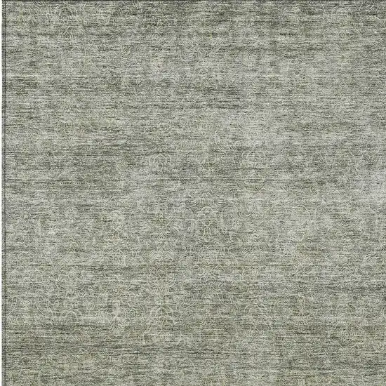 Sage And Ivory Abstract Washable Indoor Outdoor Area Rug Photo 6
