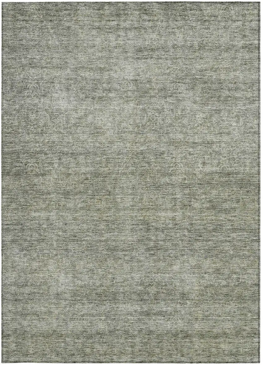 Sage And Ivory Abstract Washable Indoor Outdoor Area Rug Photo 7