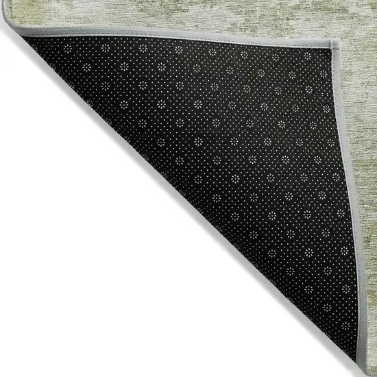 Sage And Ivory Abstract Washable Indoor Outdoor Area Rug Photo 6