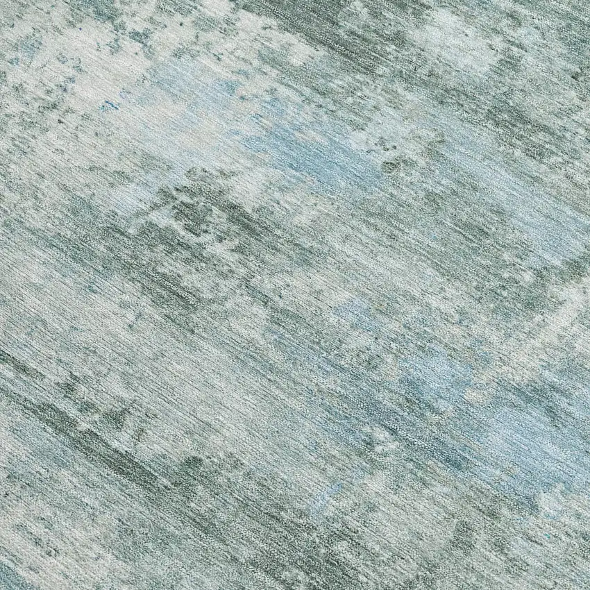 Sage And Ivory Abstract Washable Indoor Outdoor Area Rug Photo 2