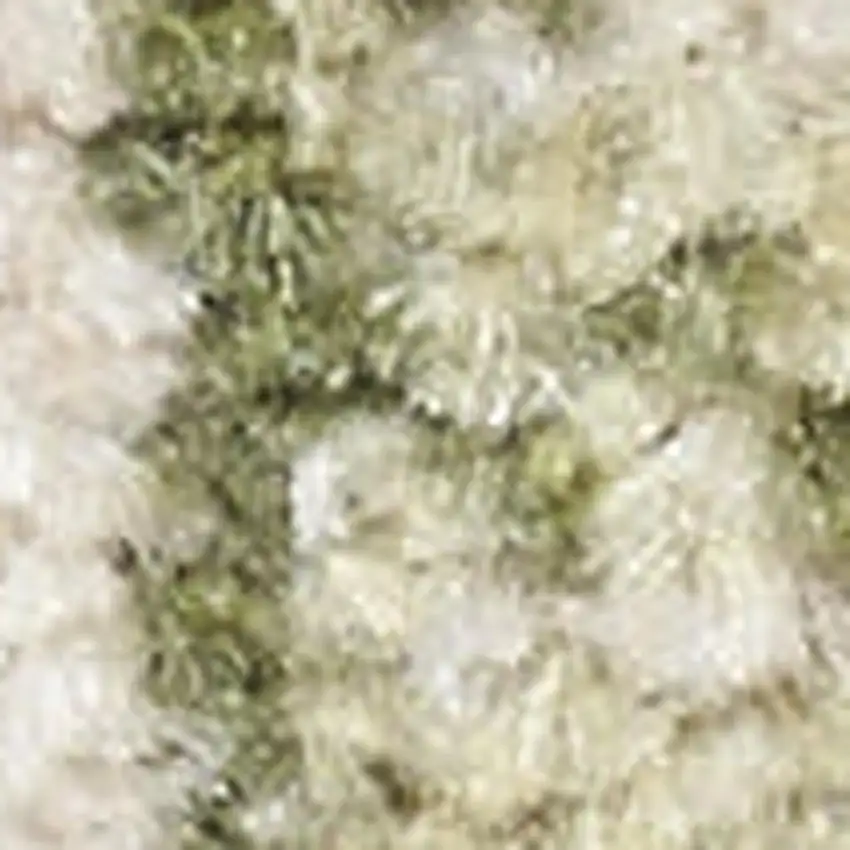 Sage And Ivory Floral Medallion Area Rug Photo 2