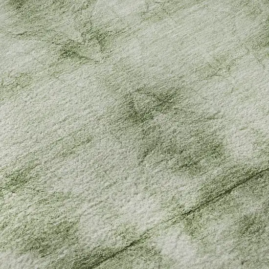 Sage And Ivory Geometric Washable Area Rug With UV Protection Photo 8