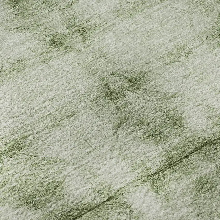 Sage And Ivory Geometric Washable Area Rug With UV Protection Photo 8