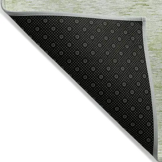 Sage And Ivory Geometric Washable Indoor Outdoor Area Rug Photo 3